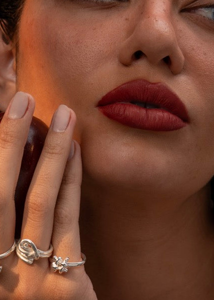 925 sterling silver ring 18k gold plated