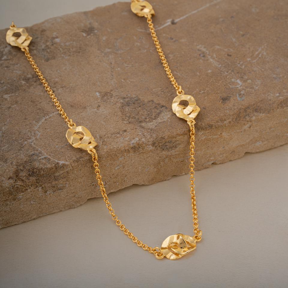 925 sterling silver necklace 18k gold plated