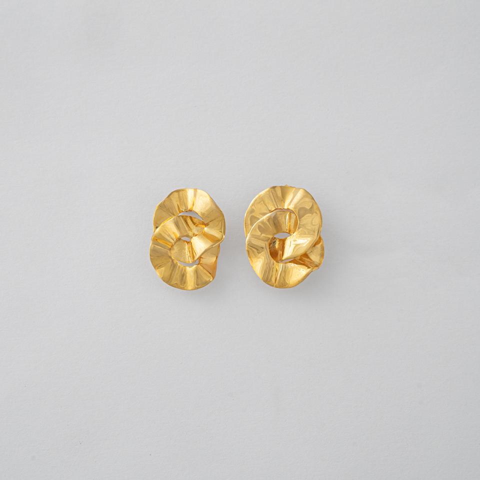 925 sterling silver earrings Small size 18k gold plated
