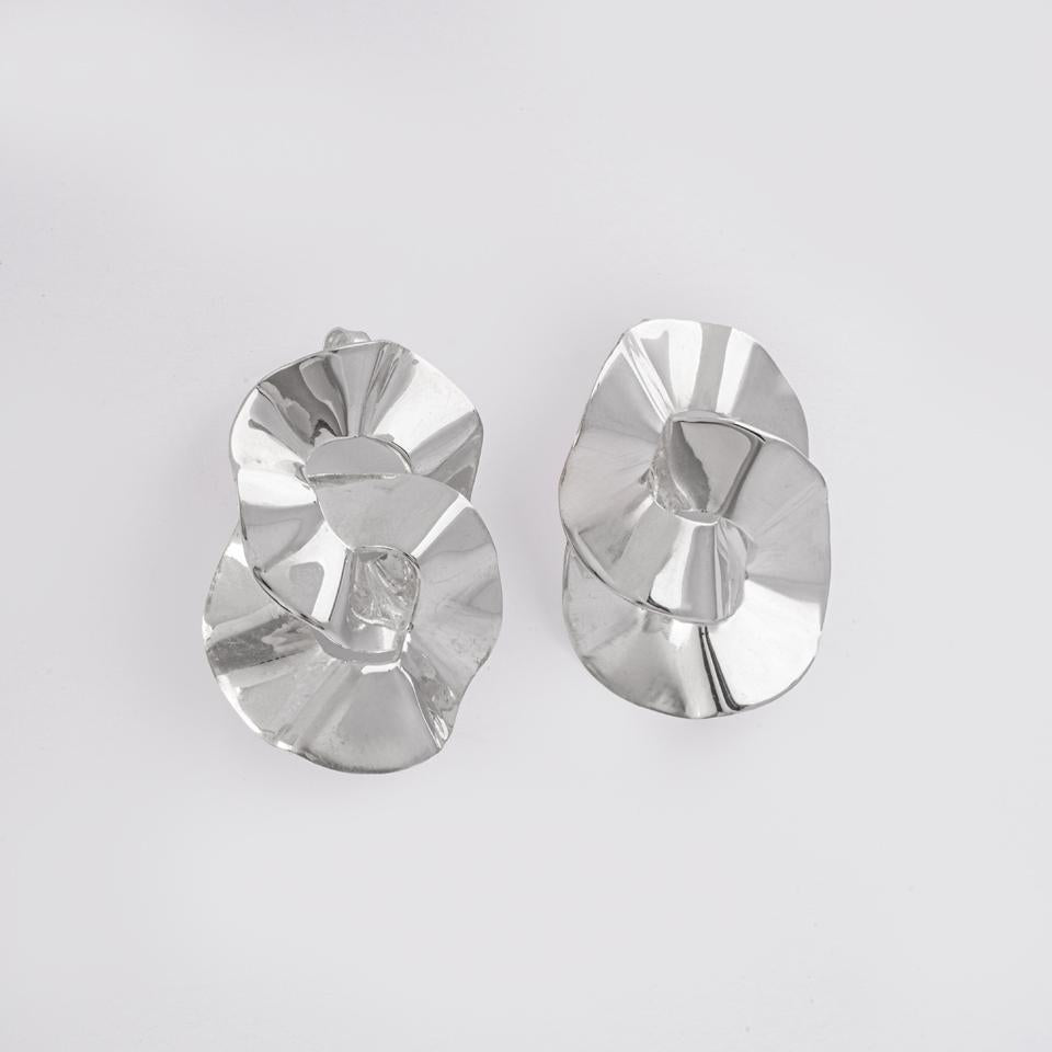 925 sterling silver earrings Big size