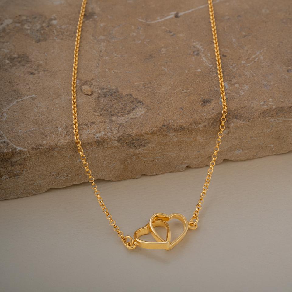 925 sterling silver necklace 18k gold plated