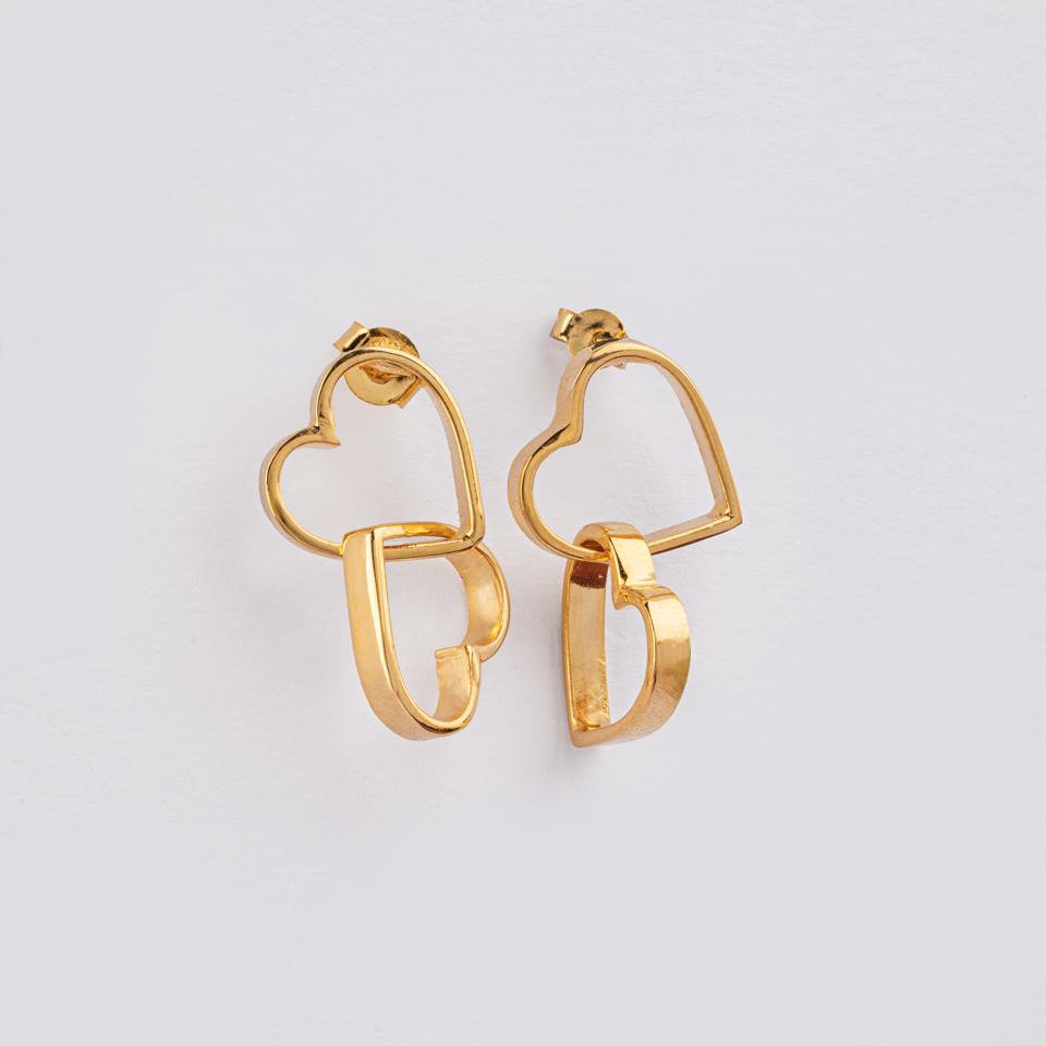 925 sterling silver earrings 18k gold plated